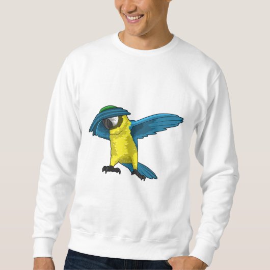 Parrot op Hip Hop Dance Dab Trui (Voorkant)