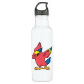 Parrot op Hip Hop Dance Dab Waterfles (Voorkant)