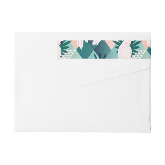 Parrot op Palm 1 (Achterkant)