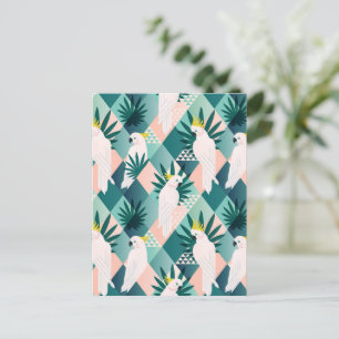 Parrot op Palm 1 Briefkaart