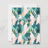 Parrot op Palm 1 Notitiekaartje (Voorkant)