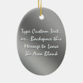 Parrot Ornament personaliseert Afrikaanse grijze O (Achterkant)