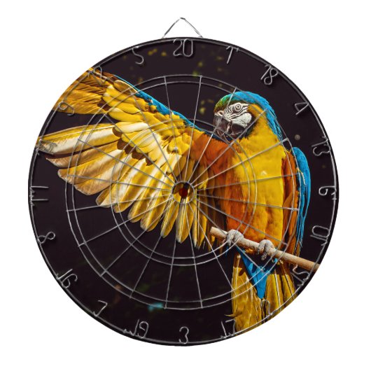 Parrot Out Stretched Wing Dartbord (Voorkant)