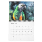 Parrot paintings Calendar Kalender (Feb 2027)