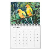 Parrot paintings Calendar Kalender (Mar 2027)