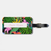 Parrot, palmbladeren, op basis van kilogram gepers bagagelabel (Achterkant horizontaal)