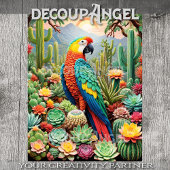 Parrot Paradise - Decoupage - Tissuepapier