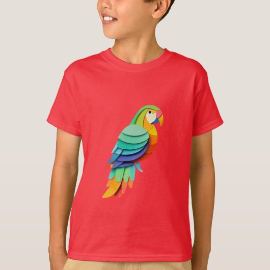 Parrot Paradise Kinderen T-Shirt (Voorkant)