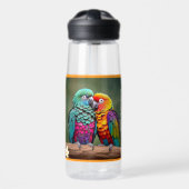 "Parrot Paradise" Waterfles (Voorkant)