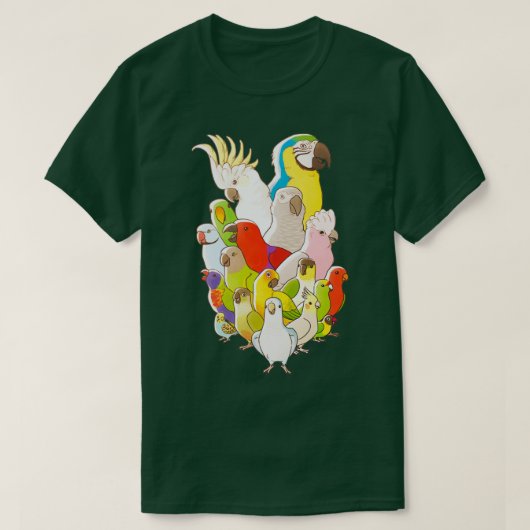 Parrot Party T-shirt (Design voorkant)