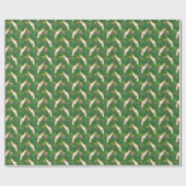 Parrot Patroon met palmbladeren Cadeaupapier (Vlak)