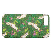 Parrot Patroon met palmbladeren Case-Mate iPhone Case (Achterkant (Horizontaal))