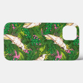 Parrot Patroon met palmbladeren Case-Mate iPhone Case (Achterkant (horizontaal))