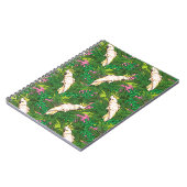Parrot Patroon met palmbladeren Notitieboek (Linkerzijde)