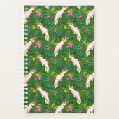 Parrot Patroon met palmbladeren Planner (Voorkant)