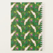Parrot Patroon met palmbladeren Planner (Achterkant)