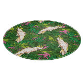 Parrot Patroon met palmbladeren Snijplank (Hoek)