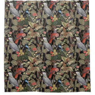 Parrot Pattern Douchegordijn