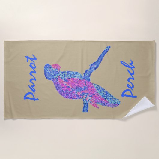 Parrot Perch Strandlaken (Voorkant)