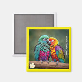 "Parrot Photography Showcase" Magneet (Voorkant / Achterkant)