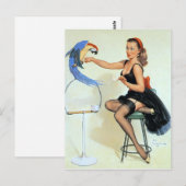 Parrot Pin Up Briefkaart (Voorkant / Achterkant)