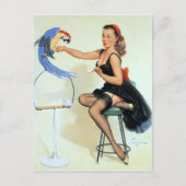 Parrot Pin Up Briefkaart (Voorkant)