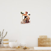 Parrot Pin Up Poster (Keuken)