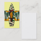 Parrot Pirate Surf Board Kaarten Visitekaartje (Voorkant / Achterkant)