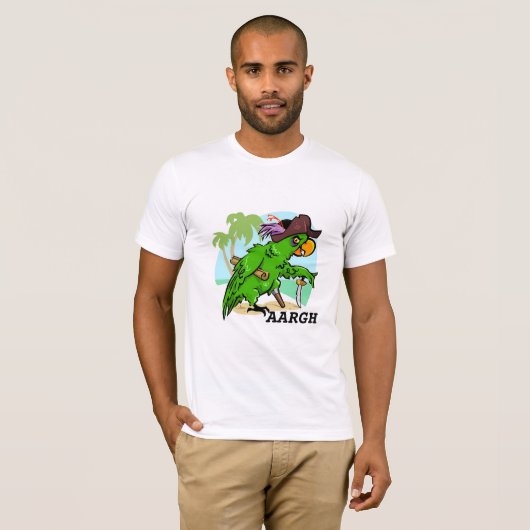 Parrot Pirate T-Shirt (Voorkant volledig)