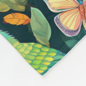 Parrot Playground: A Vibrant Dance of Tropical Fleece Deken (Hoek)