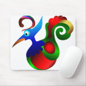 Parrot Plumes Ave Avian Bird Decorative Feather Muismat (Met muis)