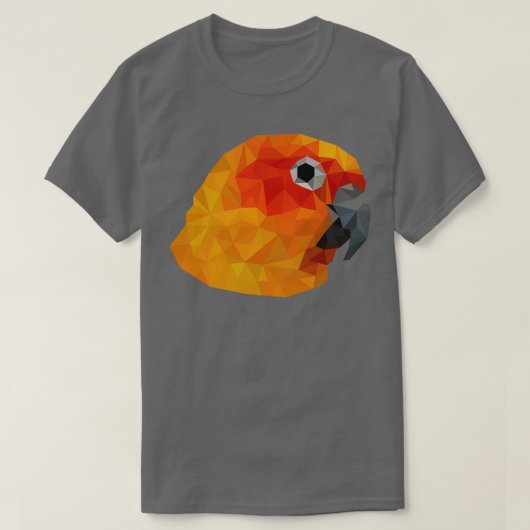 Parrot Polygon Birds T-shirt (Design voorkant)