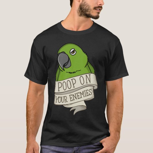 Parrot Poop je vijanden waar ik geelbruid ben T-shirt (Voorkant)