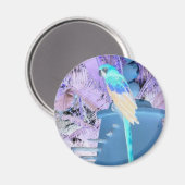 Parrot Pop Art Magneet (Voorkant / Achterkant)