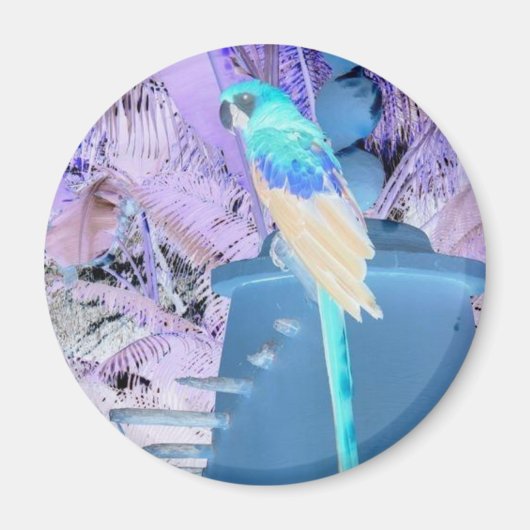 Parrot Pop Art Magneet (Voorkant)