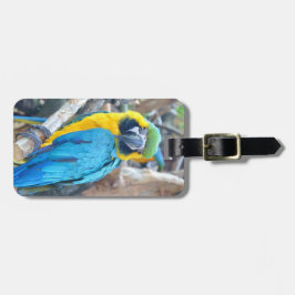Parrot Portrait Bagagelabel