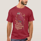 Parrot – Pretty Feathers, Sharp Words T-shirt (Voorkant)