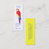Parrot-profielkaart Mini Visitekaartje (Voorkant / Achterkant)