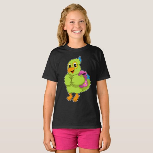 Parrot Pupil Rugzak School T-shirt (Voorkant volledig)