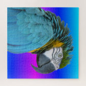 Parrot Puzzle: Blue Yellow Macaw Legpuzzel (Horizontaal)