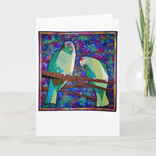 Parrot Quilt Kaart (Voorkant)