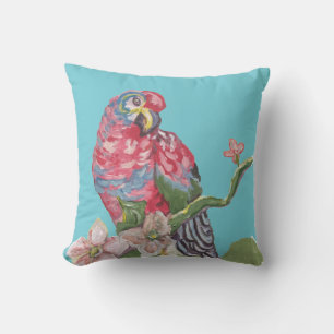 Parrot Rainbow Tropical Turquoise Pillow Kussen