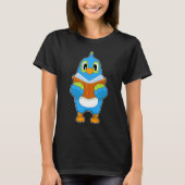 Parrot Reading Book T-shirt (Voorkant)