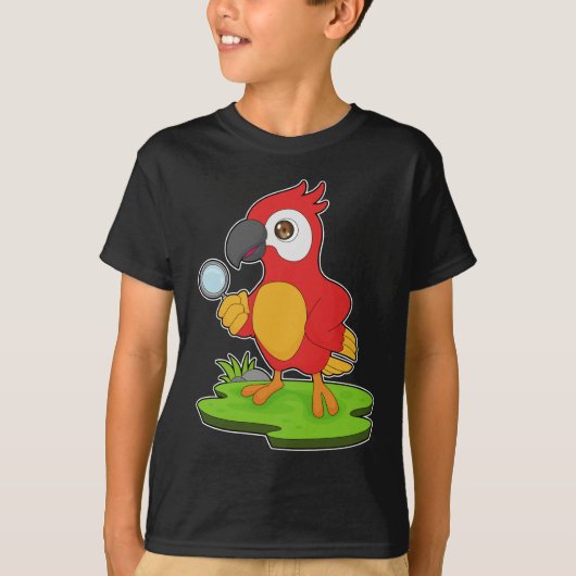 Parrot rechercheur Magnifying glass T-shirt (Voorkant)