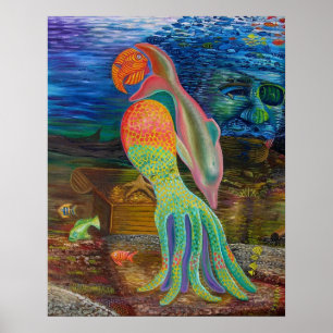 ""PARROT REEF" POSTER