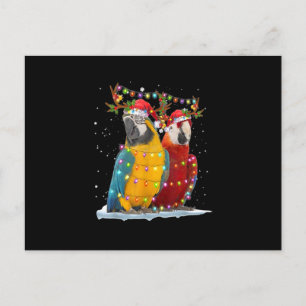 Parrot Reindeer Xmas Light-kerstsieraden Briefkaart