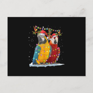 Parrot Reindeer Xmas Light-kerstsieraden Briefkaart