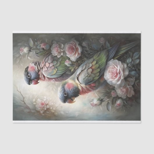 Parrot Reverie Decoupage Tissuepapier (Voorkant)