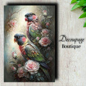 Parrot Reverie Decoupage Tissuepapier