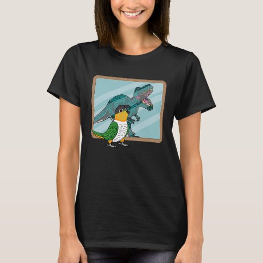 Parrot & Rex Reflection I Black headed Caique T-shirt (Voorkant)